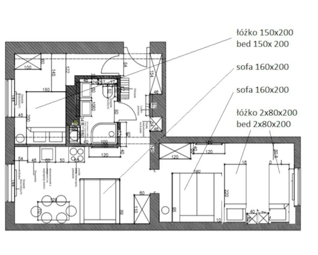 Family Luxury Comfort Old Town Apartament, 1-8, 2 Sypialnie I Salon, Parking W Cenie Gdansk Exterior photo